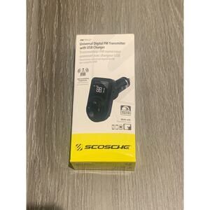 Scosche Universal Digital FM Transmitter with USB Charger